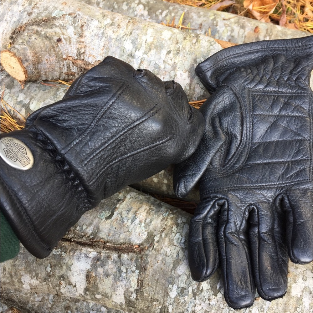 Harley-Davidson Leather Motorcycle Gloves Black